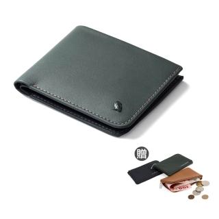 【Bellroy】Hide & Seek Hi 系列真皮橫式零錢短夾(沼澤綠)