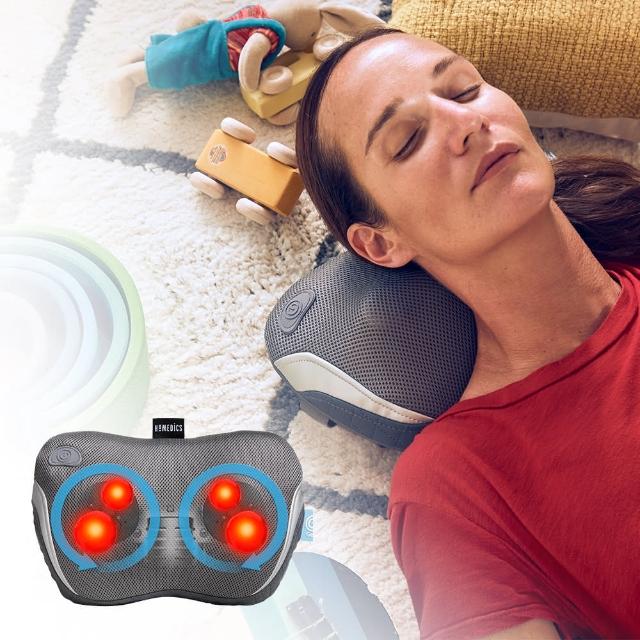 【HOMEDICS】無線溫熱指壓按摩枕 SP-135H