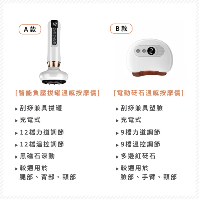 【KCS 嚴選】電動砭石溫感按摩儀 拔罐按摩儀(砭石刮痧板/恆溫發熱/電動刮痧板/拔罐/無痛刮痧)