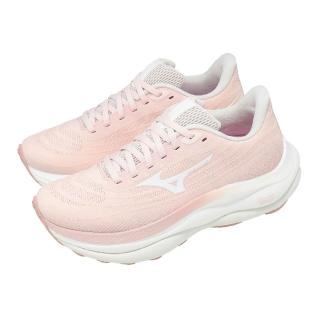 【MIZUNO 美津濃】慢跑鞋 Wave Sky 9 女鞋 粉紅 白 緩衝 穩定 J1GD2502-74