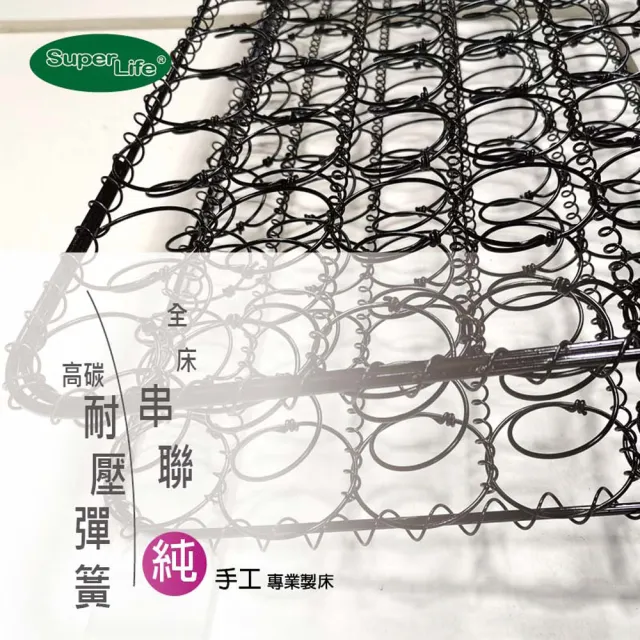 【Super Life】透氣兒童硬式手工彈簧床墊｜客製80X165X12cm以內(客製床墊｜長X寬尺寸依照買家)