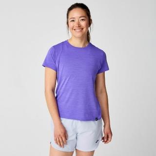 【BROOKS】女 Luxe 短袖上衣 紫羅蘭花灰 (221659559)