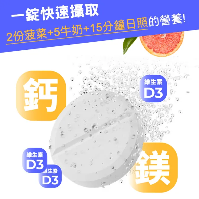 【Doppelherz 德之寶】鈣鎂D3發泡錠15錠/罐(德國雙心)