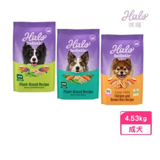 【HALO 嘿囉】低敏舒膚｜健康糙米 犬糧 4.53kg (效期:2026/07-08) (狗飼料、狗主食、狗糧)