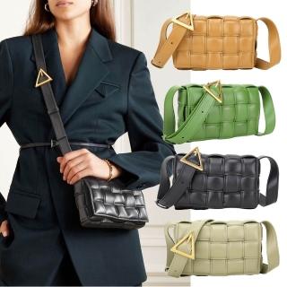 【BOTTEGA VENETA 寶緹嘉】Padded Cassette 小款 小羊皮編織斜背枕頭包-5色可選(編織包 斜背包 BV)