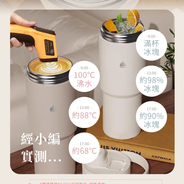 【Beroso 倍麗森】買一送一 升級款不鏽鋼內陶瓷保溫環保手提杯735ml(郊遊/禮物/隨行杯/露營/陶瓷/保溫保冰)