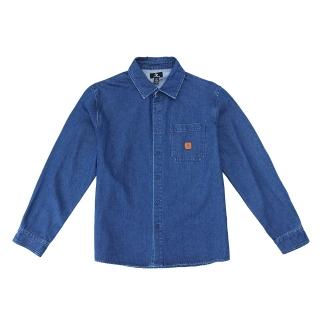 【CONVERSE】Denim Ls Woven Top 男款 深藍色 牛仔 襯衫 長袖 UCJ418-UHA