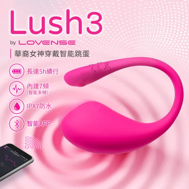 【Lovense】LUSH 3 華裔女神 穿戴智能跳蛋(情趣職人 情趣按摩棒 情趣用品 女生自慰器)