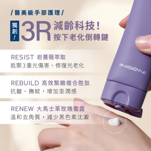 【INGENI 新肌霓】澎潤新生美手霜50ml(抗老化護手霜)