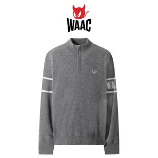 【WAAC】WOOL HALF ZIP SWEATER 男士 半開襟毛衣(WMWAW25707-GYM)