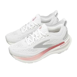 【BROOKS】慢跑鞋 Glycerin GTS 23 D 寬楦 女鞋 白灰 甘油系列23代 1204921D133