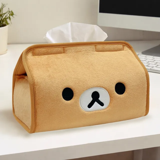 【Rilakkuma 拉拉熊】FACE 兩用面紙盒護套(台灣製)