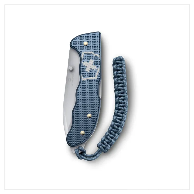 【VICTORINOX 瑞士維氏】2026限量鋁合金冰川藍 折疊式獵刀/136mm(0.9415.L26)