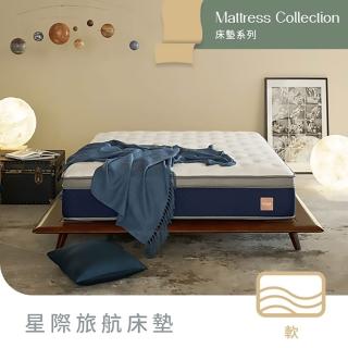 【Derek 德瑞克名床】台灣製雙人加大恆溫乳膠獨立筒床墊6x6.2尺x30cm-星際旅航床墊