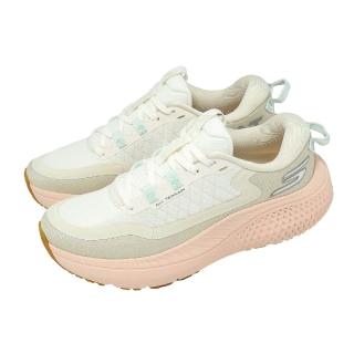 【SKECHERS】慢跑鞋 Go Run Supersonic Max A/T 女鞋 米 粉紅 厚底 緩衝 全地形(172087-NTPK)