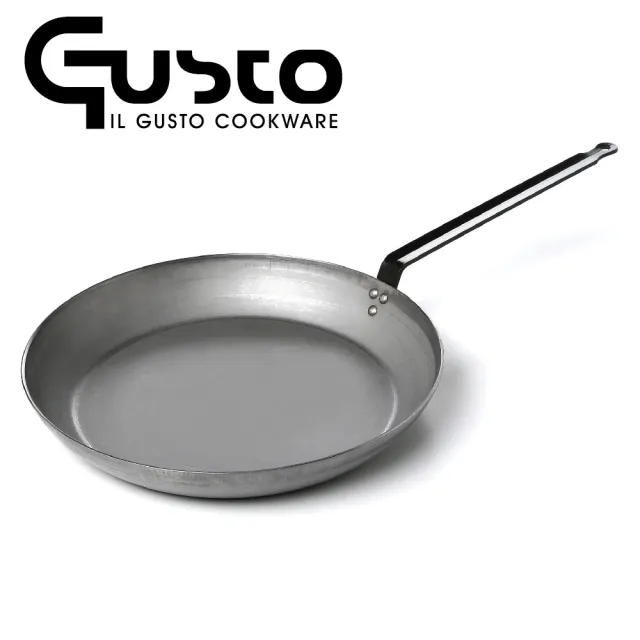 【GUSTO】26cm商用碳鋼平底鍋(3.0厚度 無塗層)
