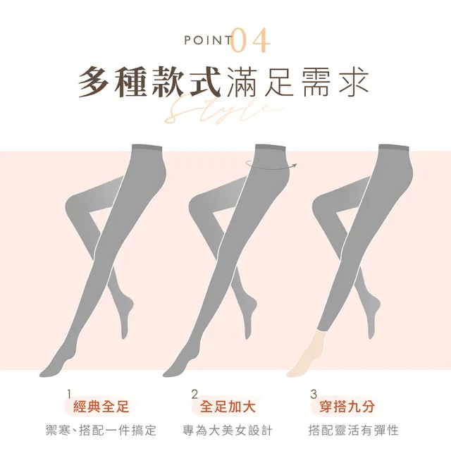 【VOLA 維菈】保暖刷毛褲襪 MIT台灣製 加大尺碼 刷毛褲襪 厚底褲襪 保暖褲襪 黑色褲襪 秋冬褲襪 全足 九分