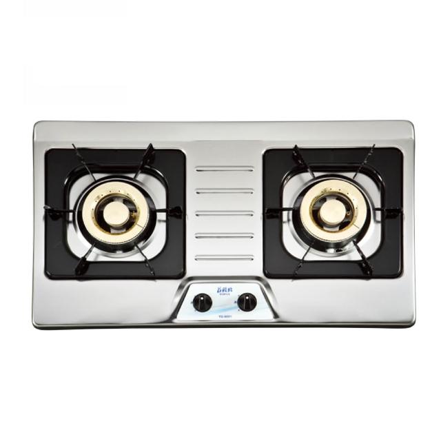 【莊頭北】二口不鏽鋼面板檯面爐 TG-8001 LPG/NG1 含基本安裝