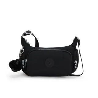 【KIPLING】『牛角包』午夜星空黑輕巧多袋側背包-GABBETTE S