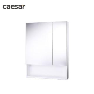 【CAESAR 凱撒衛浴】雙門下開放鏡櫃 純白EM0360