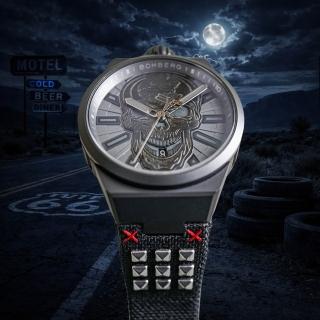 【BOMBERG】BOLT-68 NEO系列 黑夜骷髏騎士機械腕錶