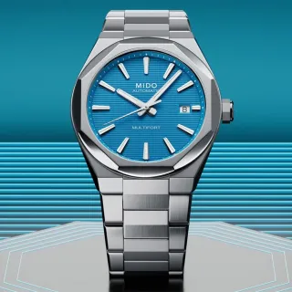 【MIDO 美度】李鍾碩配戴款 M055.507.11.041.00 Multifort 先鋒系列 幾何八角機械錶(M0555071104100)