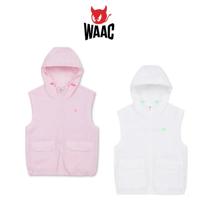 【WAAC】ZIP-UP HOODIE VEST 女士 連帽背心(兩色任選)
