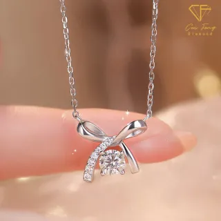 【CF Diamond】項鍊 莫桑鑽《摯愛》(雙11 1克拉  鑽石 項鏈 求婚 生 日禮物)