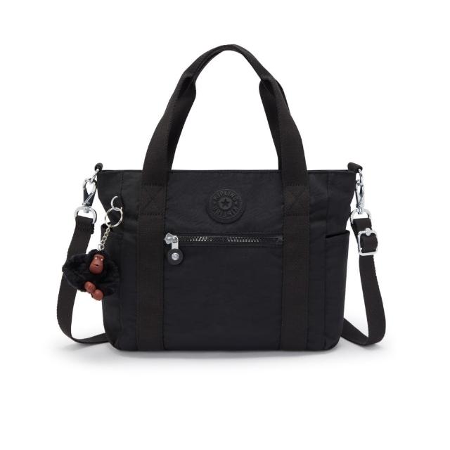 【KIPLING】率性曜石黑手提斜背兩用側肩包-JAYLA S