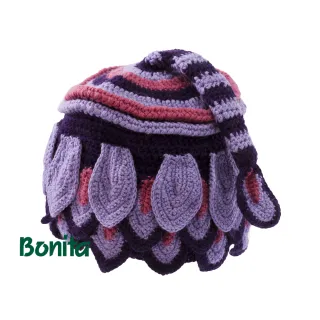 【Bonita 葆倪】多層葉子/祕魯手工編織毛線帽/695-2902