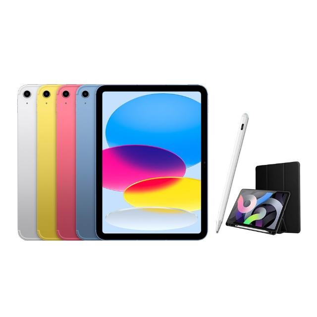 【Apple】2025 iPad 11 A16/11吋/WiFi/256G 平板電腦(A04 Plus觸控筆+三折筆槽殼+鋼化保貼組)