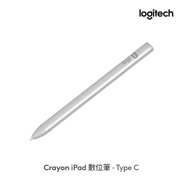 【Logitech 羅技】Crayon iPad數位筆Type-C