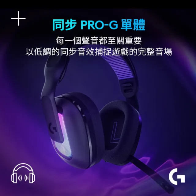 【Logitech G】G522 LIGHTSPEED三模無線遊戲耳機