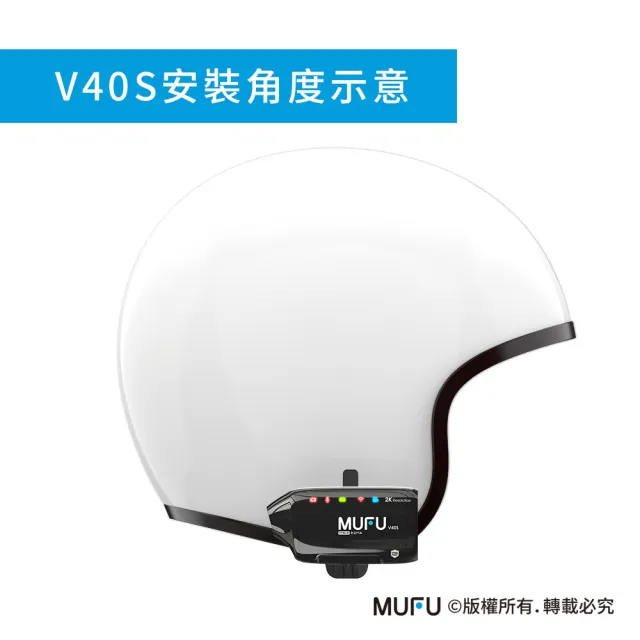 【MUFU】安全帽背夾支架(無耳機)