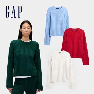 【GAP】女裝 針織衫-多色任選(844751)