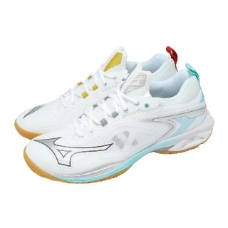 【MIZUNO 美津濃】羽球鞋 Wave Claw Neo 3 寬楦 男女鞋 白 膠底 鴛鴦 羽排鞋 美津濃 71GA247334