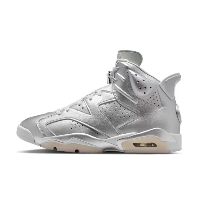 【NIKE 耐吉】PSG Paris Saint-Germain x Nike AJ6 復刻 金屬銀 透氣孔 氣墊 運動鞋 男鞋 IQ5135-001
