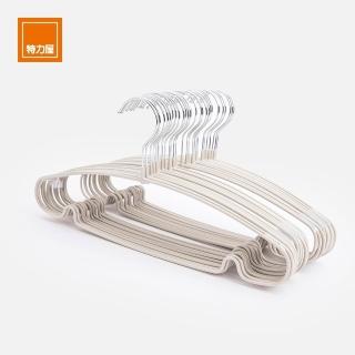 【特力屋】HomeZone 防滑衣架浮巖灰 30入