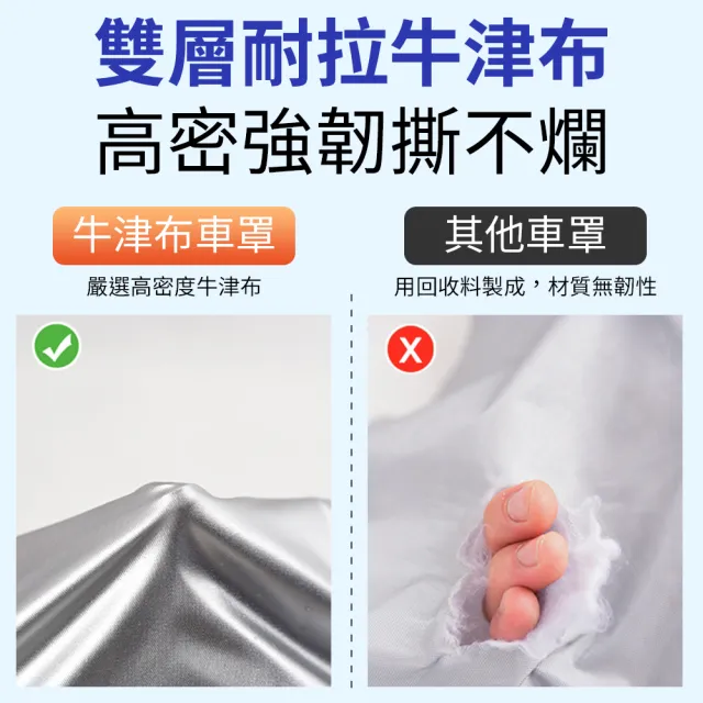 【YORI 優里】汽車半罩加長車罩(車用半罩 牛津車罩 汽車車罩 前擋玻璃車罩 隔熱 防鳥屎 防塵)