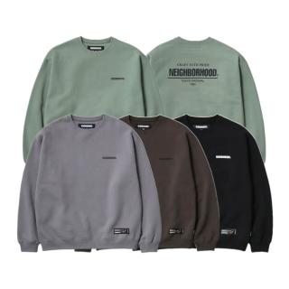 【NEIGHBORHOOD】NBHD 大學T 黑/咖啡/深綠/灰 252UWNH-CSM04