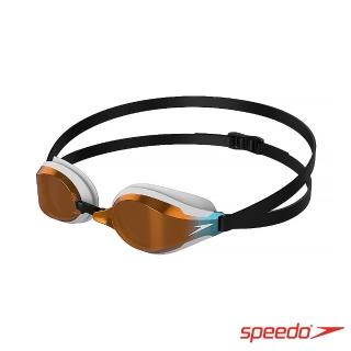 【SPEEDO】成人競技鏡面泳鏡 SPEEDSOCKET(白)