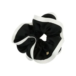 【L. ERICKSON】滾邊雙色造型大腸圈〈黑 / 白〉