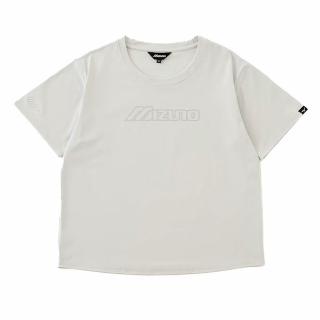 【MIZUNO 美津濃】短袖上衣 女 SPORTS STYLE 石灰白 D2TAD22202