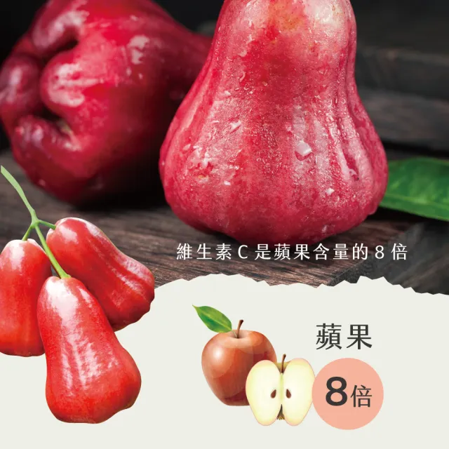 【初品果】高雄六龜蜜風鈴蓮霧禮盒2斤12粒x1盒(每顆約100g/送禮/禮盒/水果禮盒)