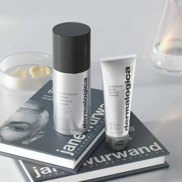 【dermalogica 德卡】減壓抗老明亮禮盒(多維面膜75ml+多維乳霜50ml/抗老拉提/提亮修護/德美樂嘉)
