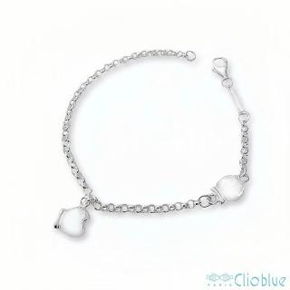 【CLIO BLUE】經典雙魚純銀手鍊 925純銀 情人節禮物 小魚雙魚(法國巴黎品牌/925純銀)