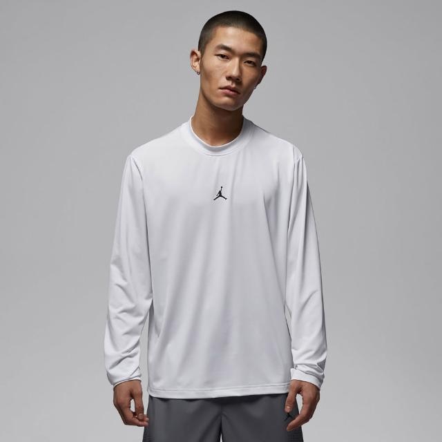 【NIKE 耐吉】長袖上衣 男 大學T 喬丹 速乾 AS M J DF SPT ESS LS TOP 白 IF0888-100