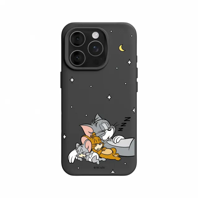 【RHINOSHIELD 犀牛盾】iPhone 15系列 SolidX 強化吸震緩衝防摔手機殼/睡覺好夥伴(湯姆貓與傑利鼠)