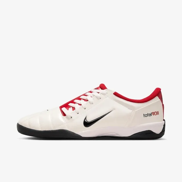 【NIKE 耐吉】TOTAL 90 男鞋 休閒鞋 運動鞋 足球風 復古 米白紅(HQ2851100)