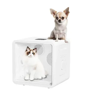 【u-ta】智能雙風扇90L寵物烘毛箱MW98-2(升級款 家用110V 雙風扇 負離子烘毛 貓 狗 寵物 超大容量 90公升)